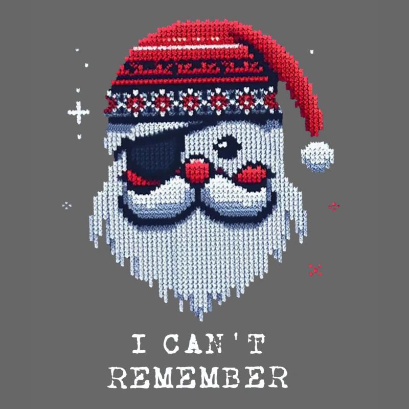 Weihnachtsmann mit Augenklappe Strickmuster