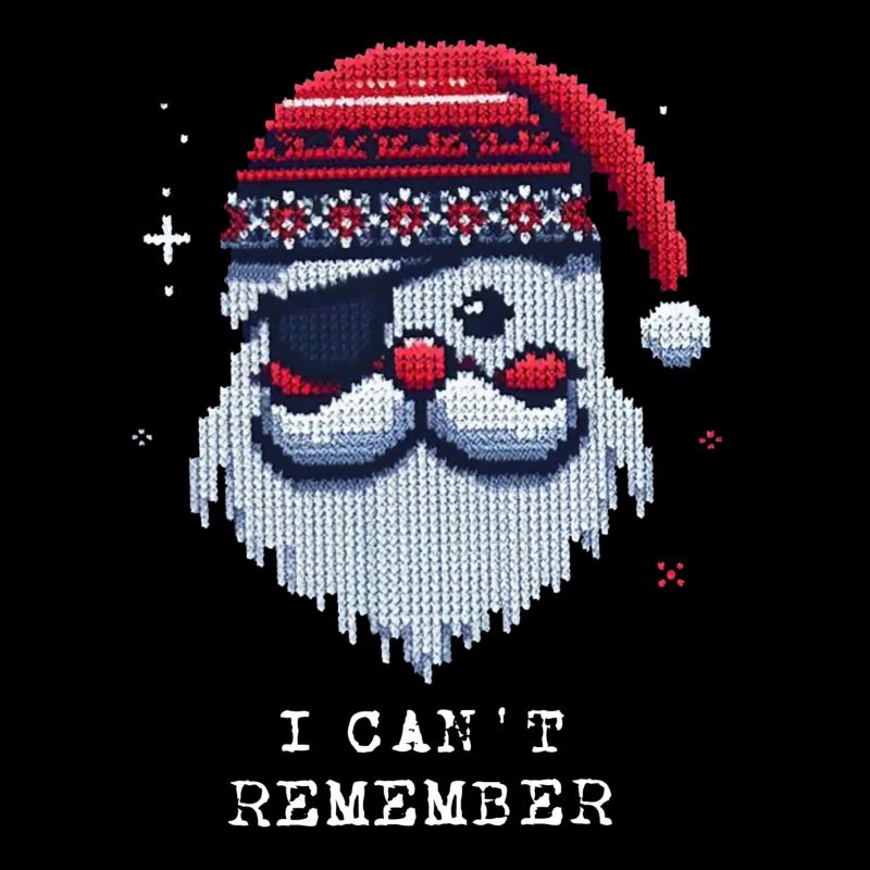 Weihnachtsmann mit Augenklappe Strickmuster