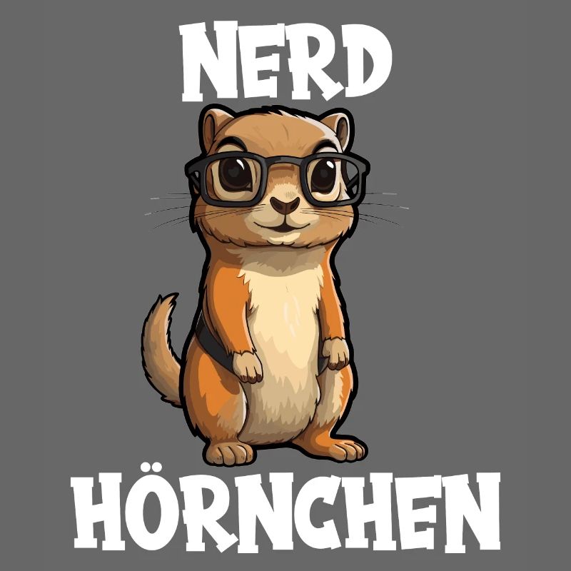 Nerdhörnchen Junge Jungen Erdhörnchen Nerdy Nerd