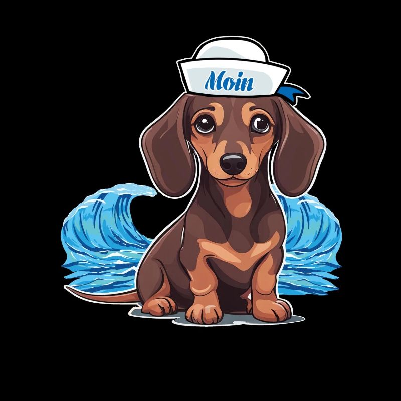 Dackel Hund Hunde Matrose maritim Hund