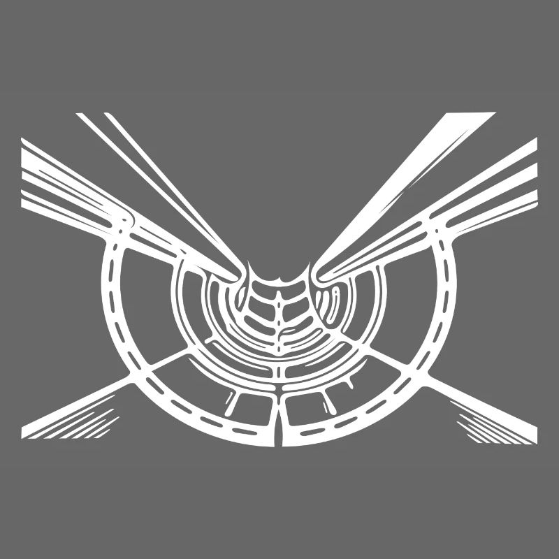 Geometric Lines Hull Circle View