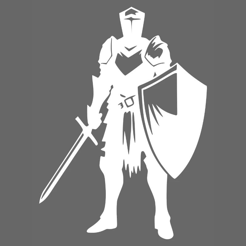Noble knight with shield and sword