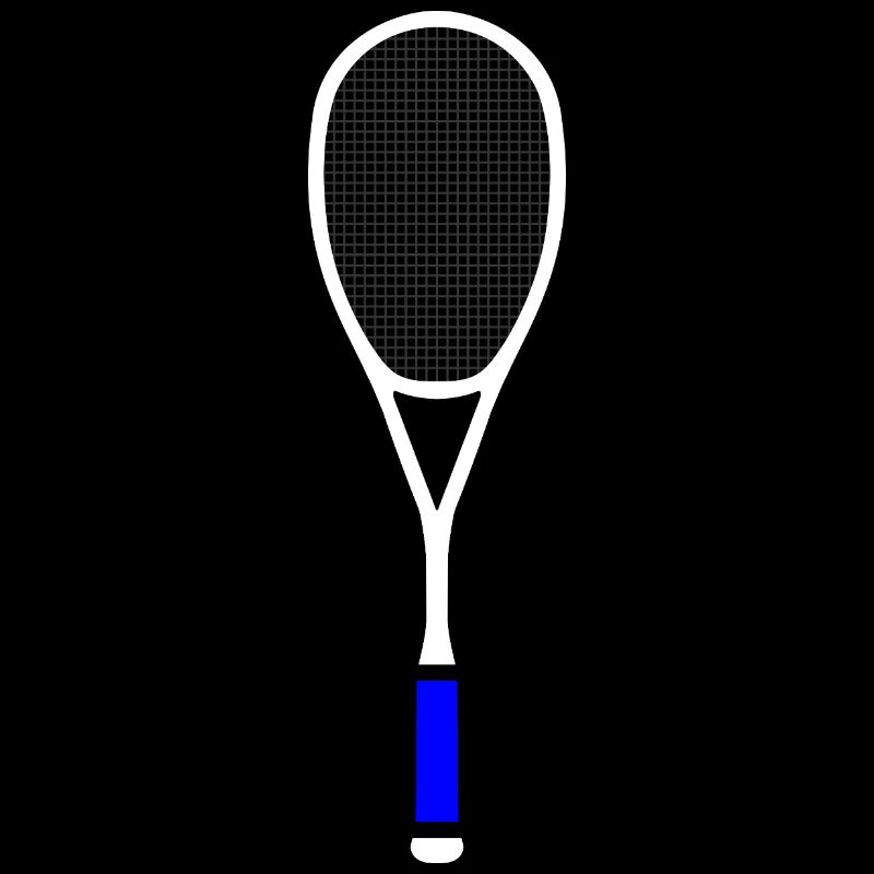 Squash Tennis Racket Multicolor White Blue