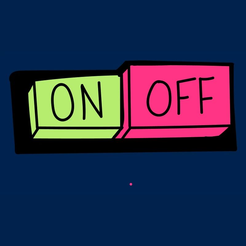 on und off button