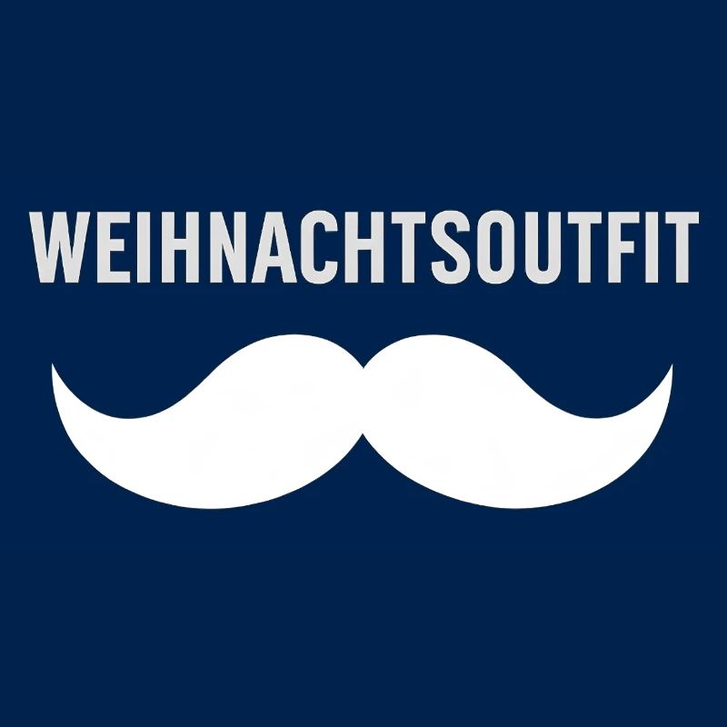 Weihnachtsoutfit mit Schnurrbart