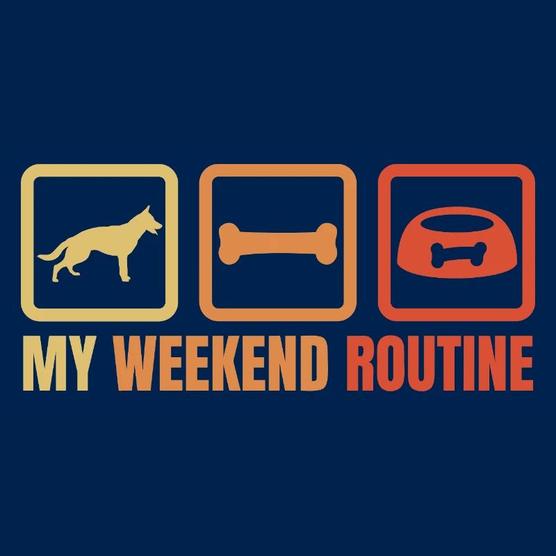 Schäferhund Wochenendroutine
