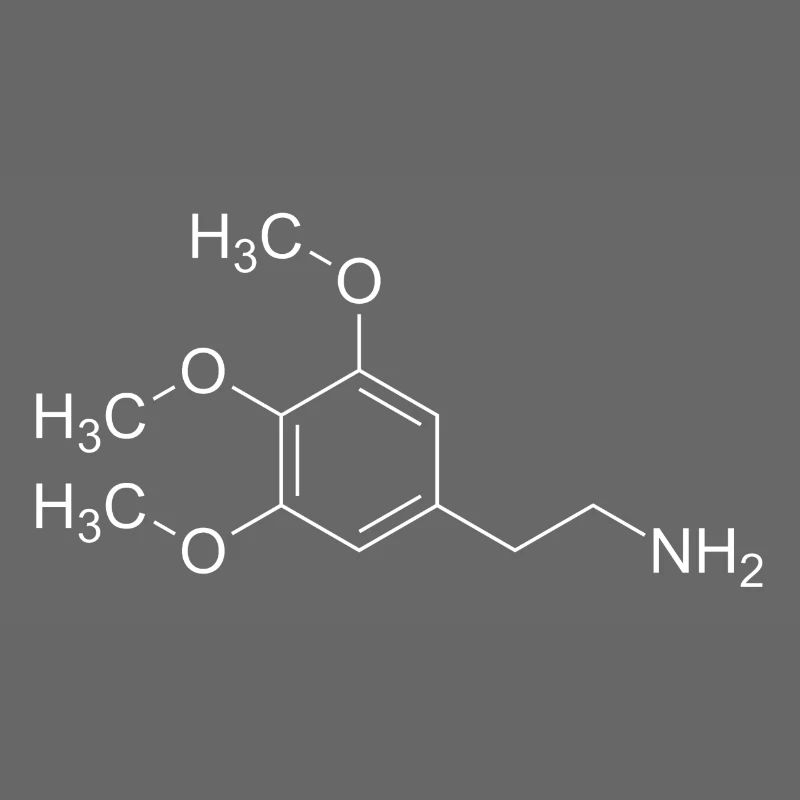 Formule structurale mescaline mescaline