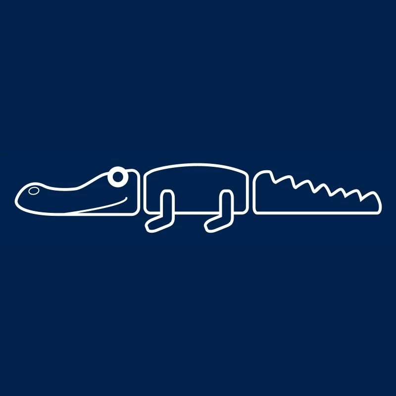 Crocodile simple outline