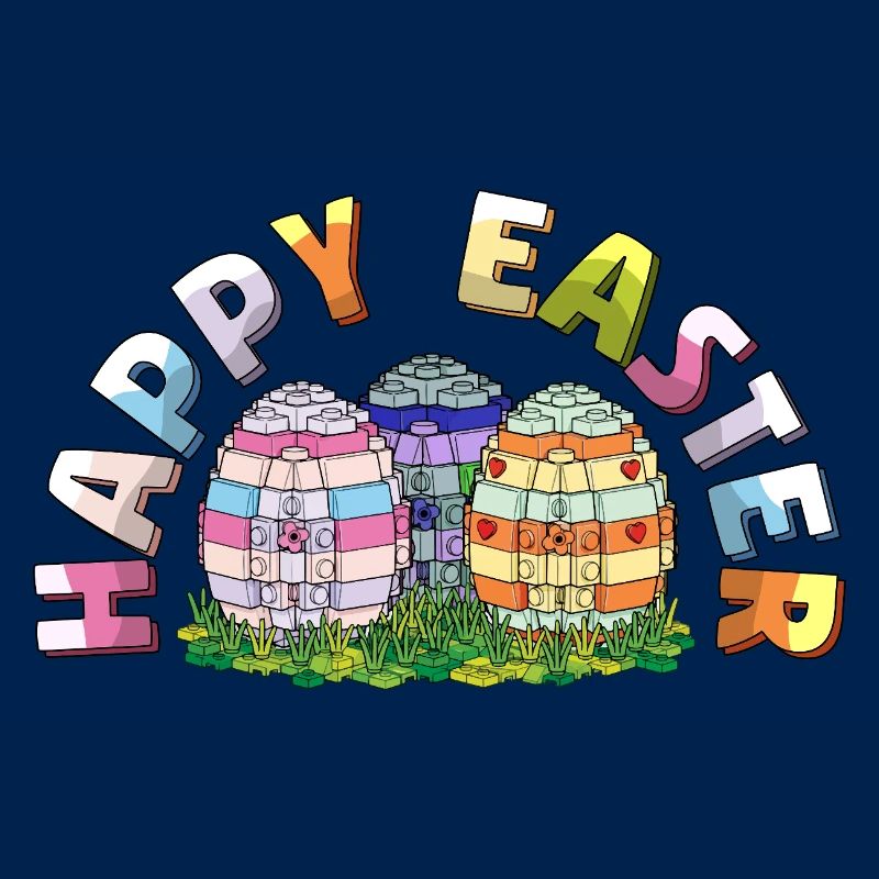 Happy Easter Brick Builder Easter Eggs Bricks