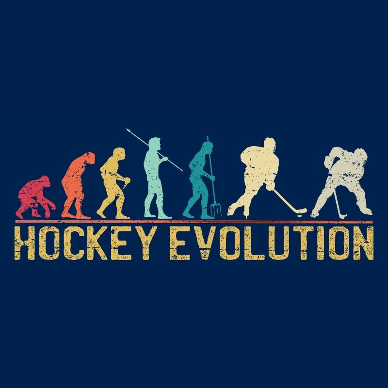 Hockey Evolution Silhouette Design