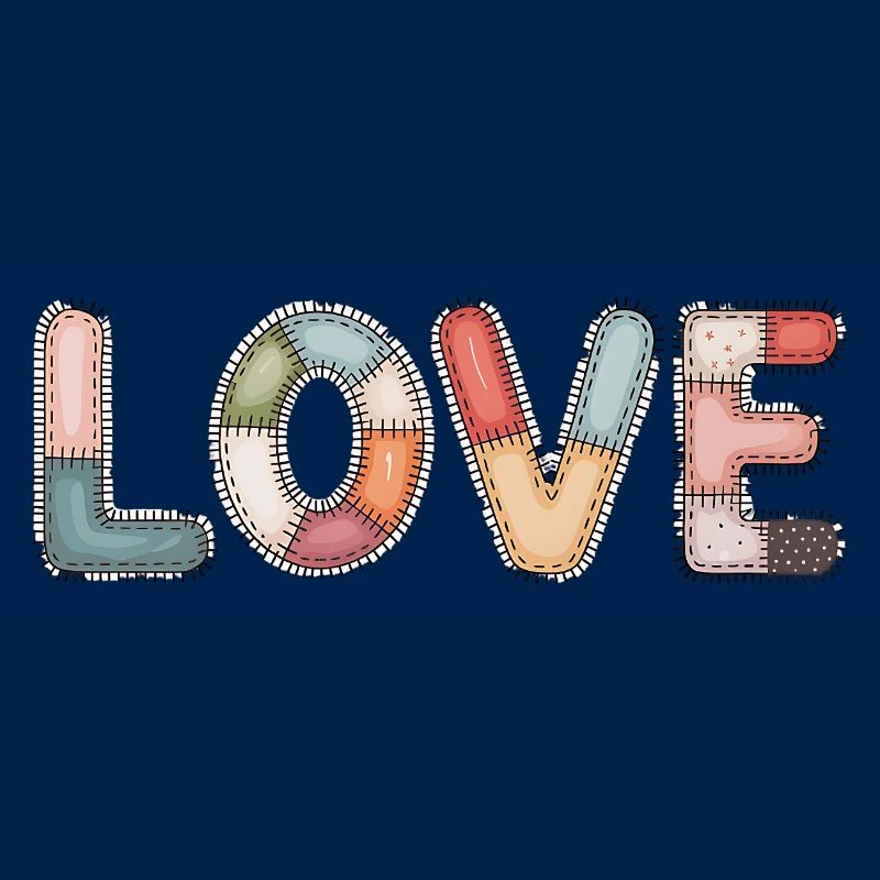 Love Patchwork Nähen Handarbeit Design