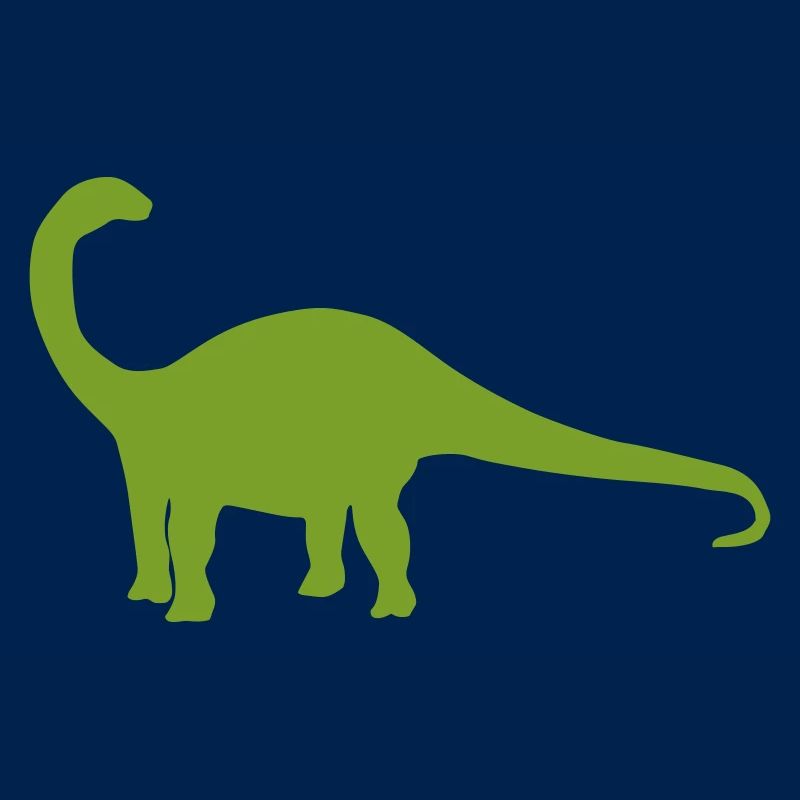 Dinosaur Silhouette Green