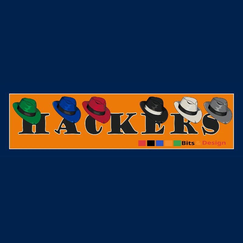 Hackers Logo Retro Design