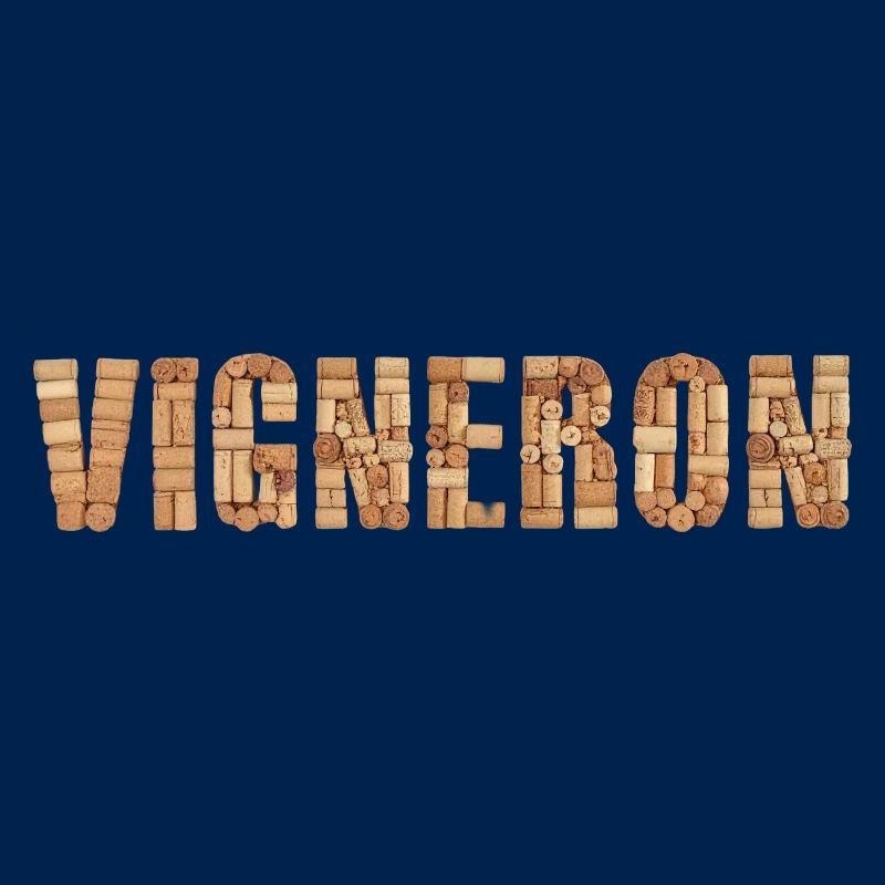 Vigneron – Typography en bouchons de vin