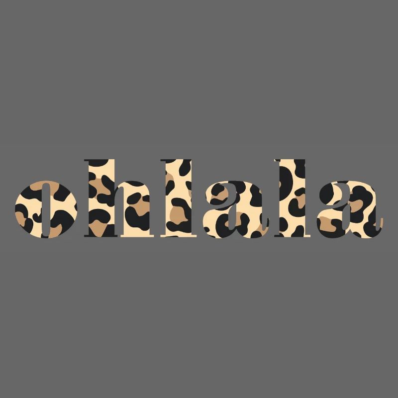 Olala Leopard Print Font
