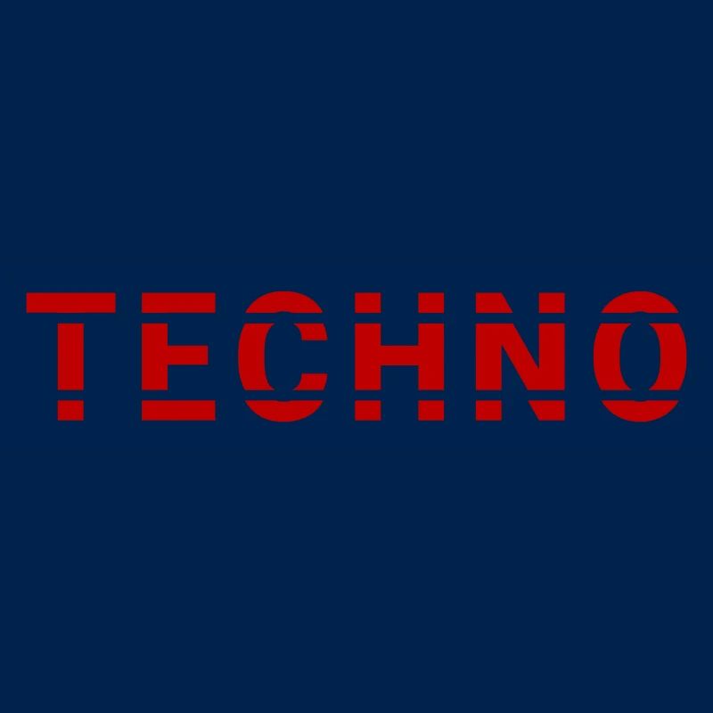 Design de lettrage techno pour ravers et électro