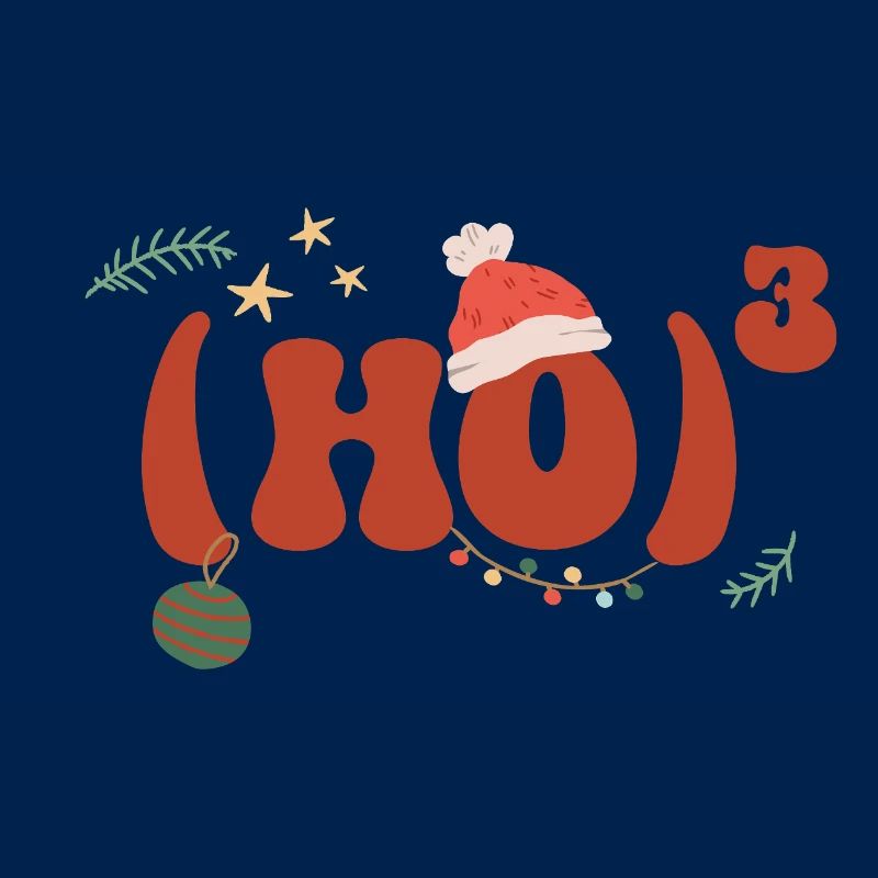 Mathématiques de Noël Hohoho Math Formule Math