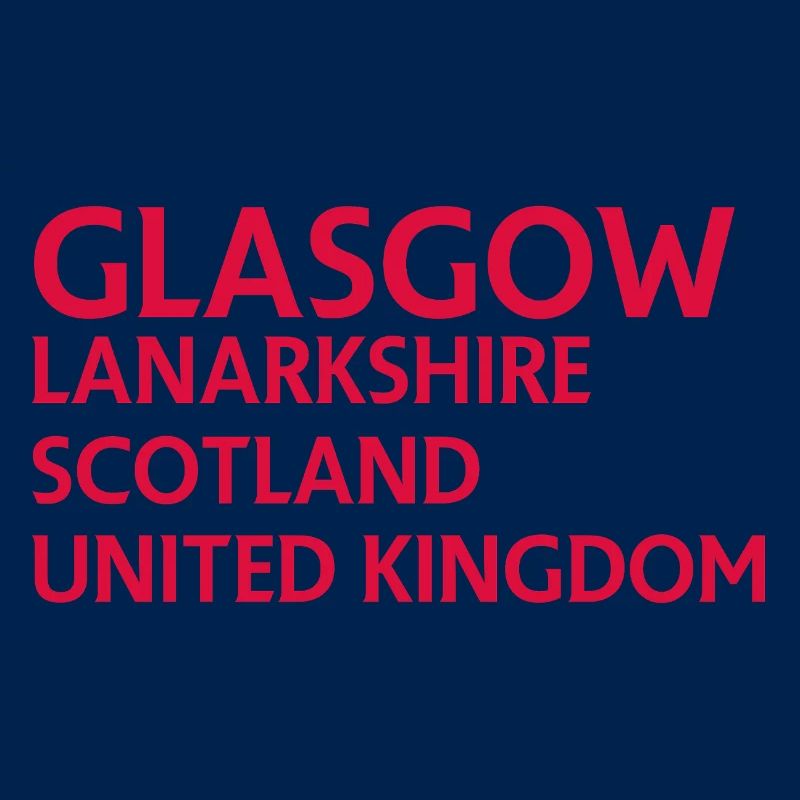 Glasgow – Scotland Textdesign