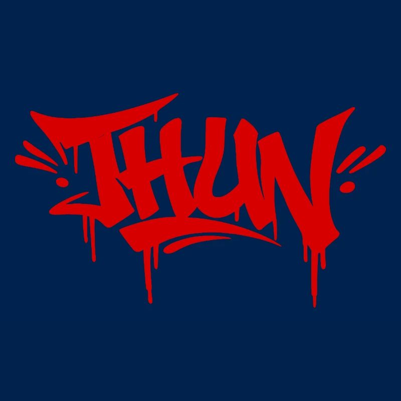 Thun graffiti tag rot