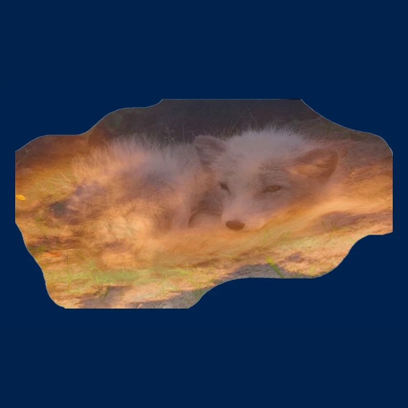 träumender Polarfuchs