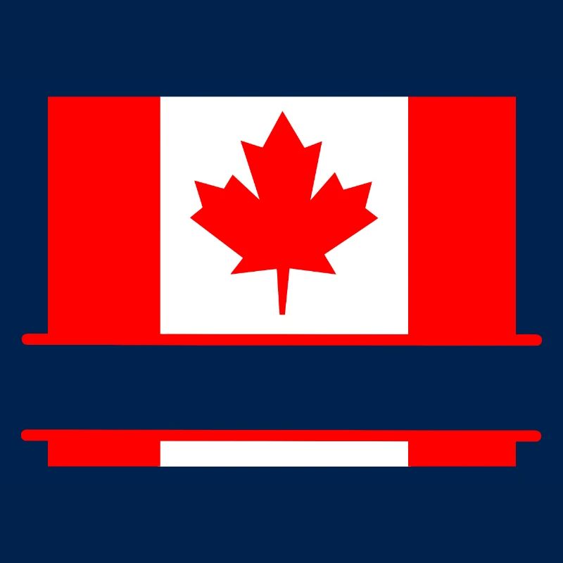 Flag Canada with maple leaf space for text