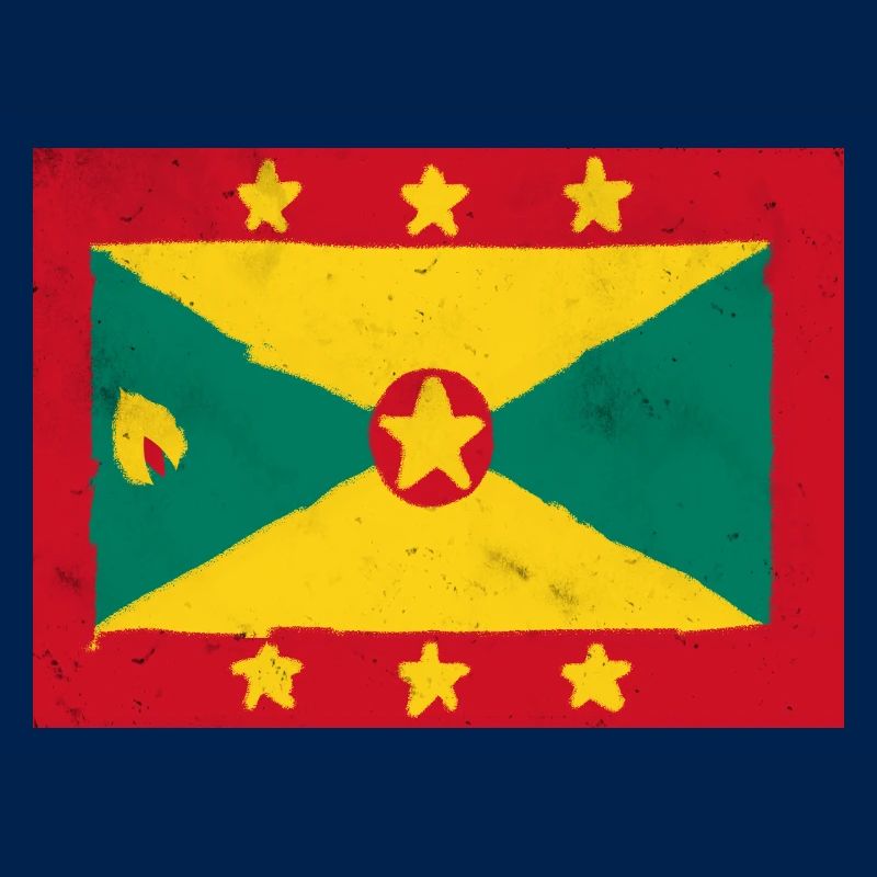 Drapeau de Grenade – Île colorée