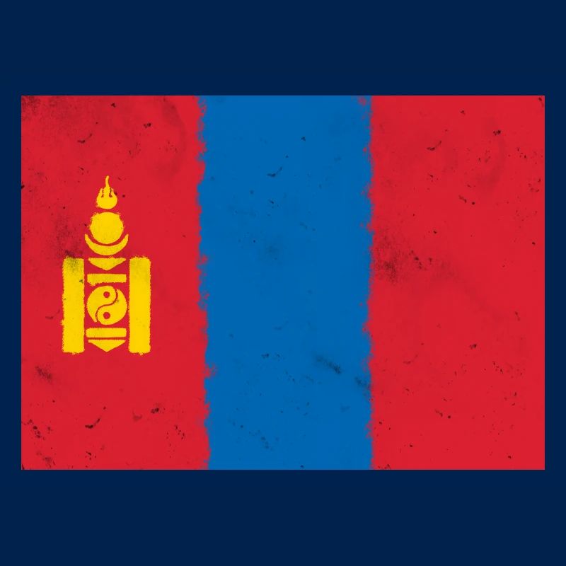 Drapeau de la Mongolie