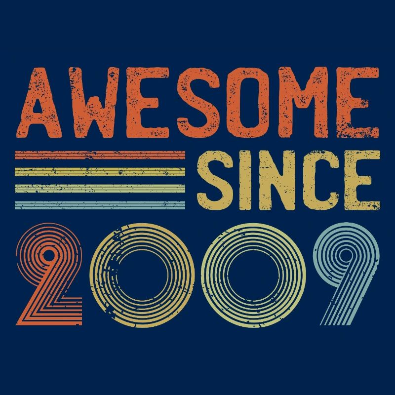 Typographie de célébration rétro 2009