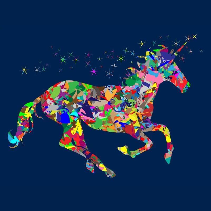 Einhorn Farbkleckse Geschenk Geschenkidee