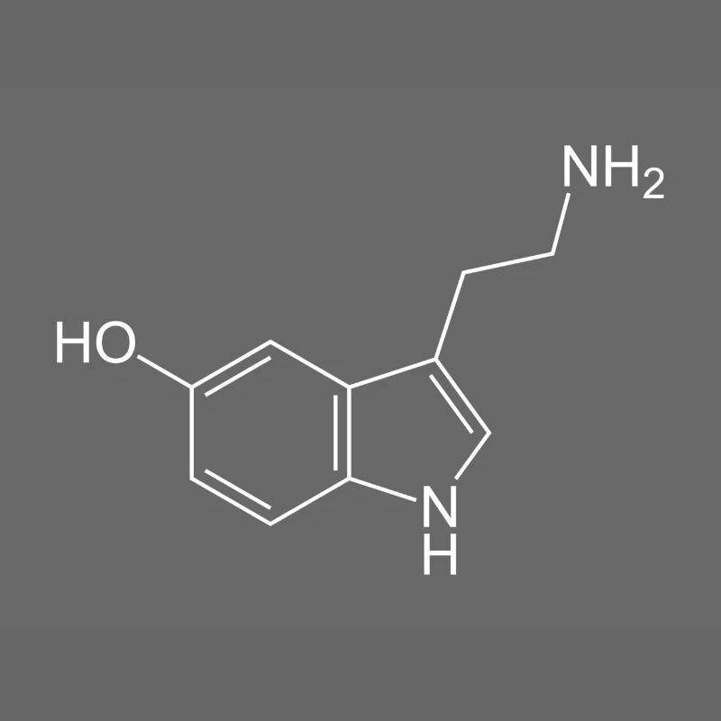 Formule structurale de sérotonine