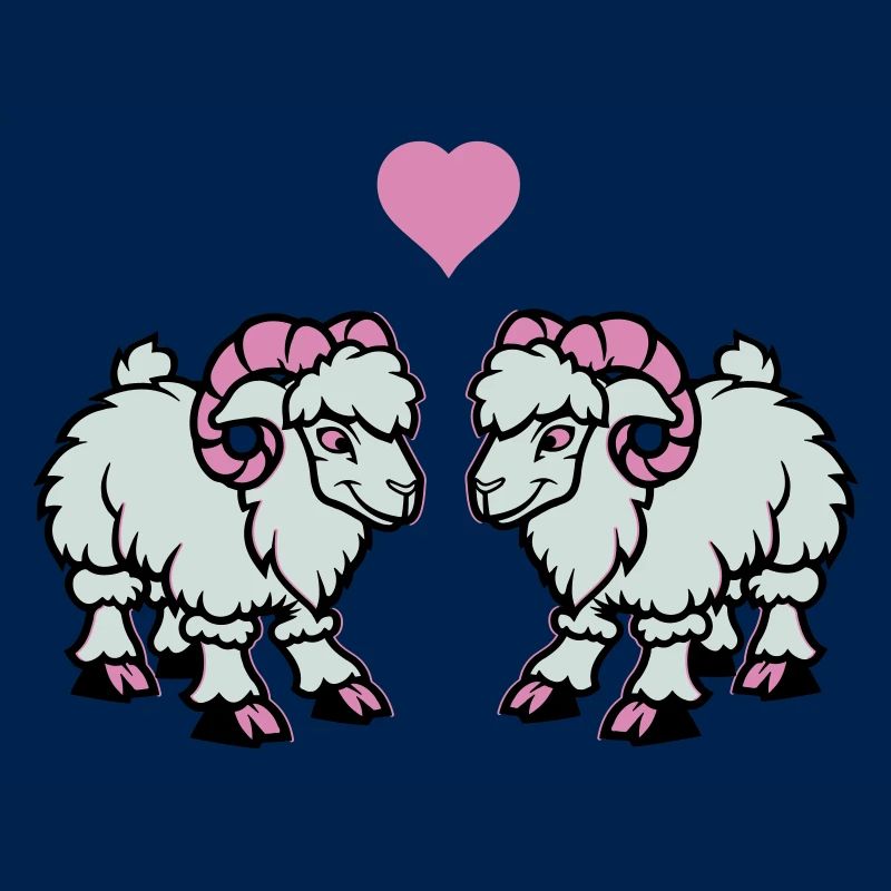 schaf comic widder love