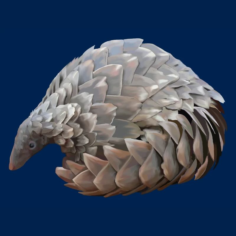 Pangolin dessiné à la main