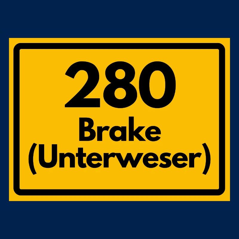 ANCIEN CODE POSTAL RÉTRO 2880 BRAKE UNTERWESER !