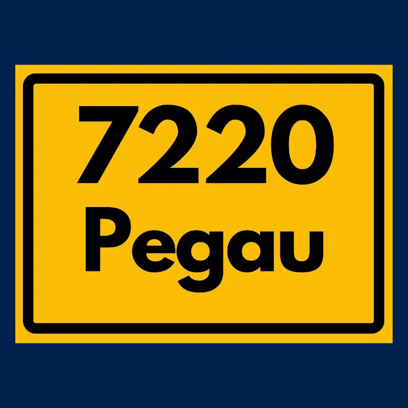 OLD POSTCODE 7220 PEGAU HEIMATSTOLZ SAXONY