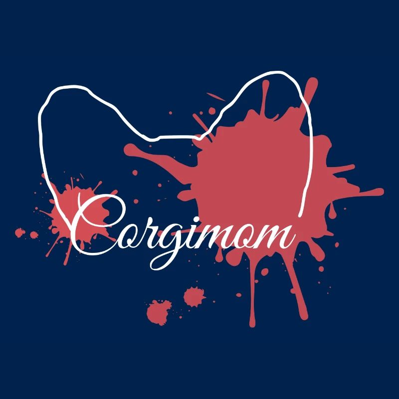 Corgimom Red Splash