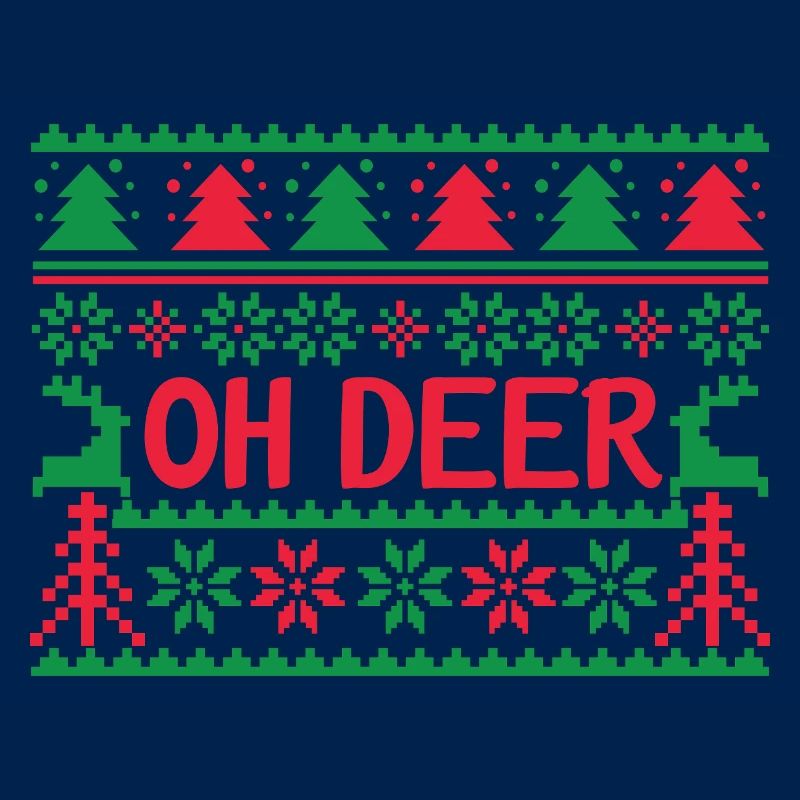 Hässlicher Pullover - Oh Deer