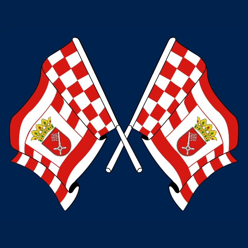 Deux drapeaux Brême