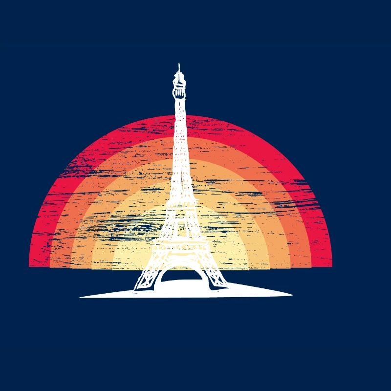 Coucher de soleil à Paris - avec la Tour Eiffel