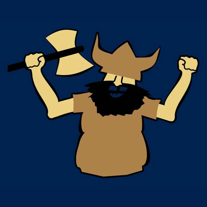 Wikinger Mann Geschenk stark Axt Bart Idee früher