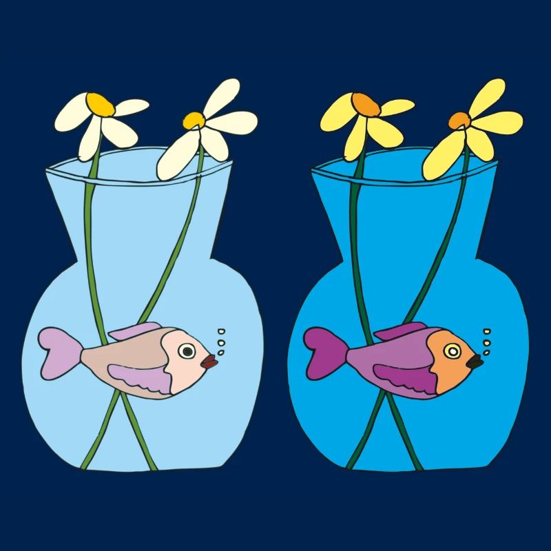 Poisson dans un bocal de 2