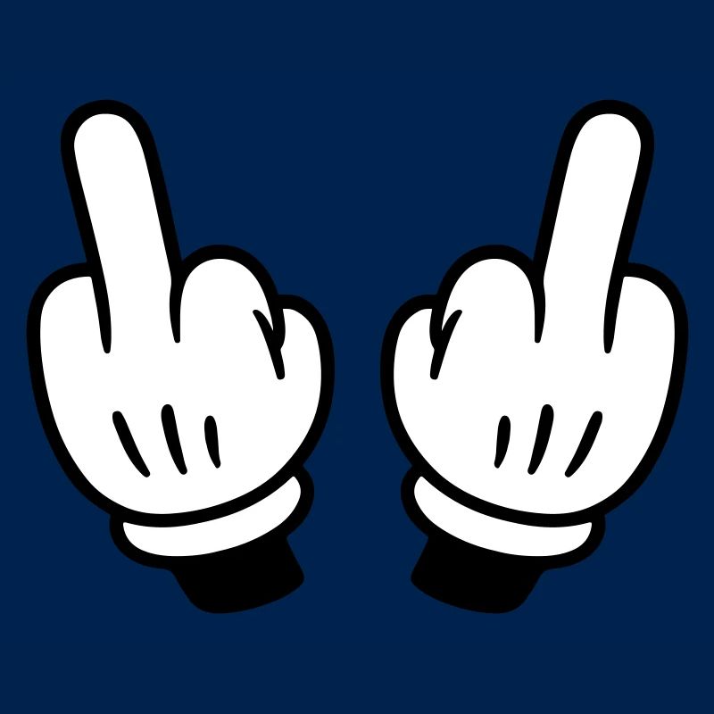 Mittelfinger Hand Comic