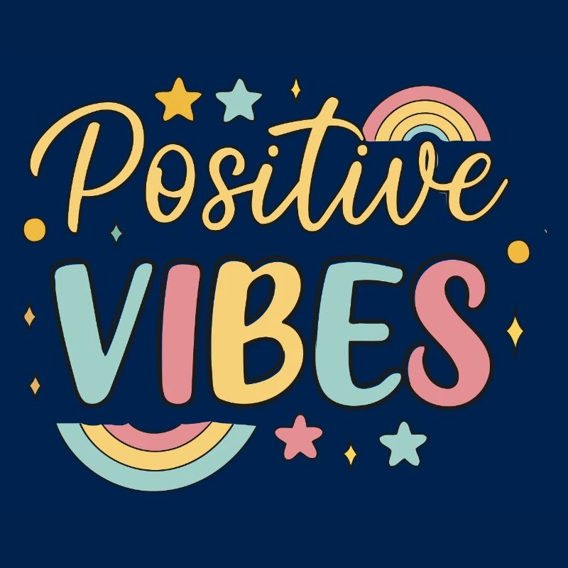 Rainbow Positive Vibes