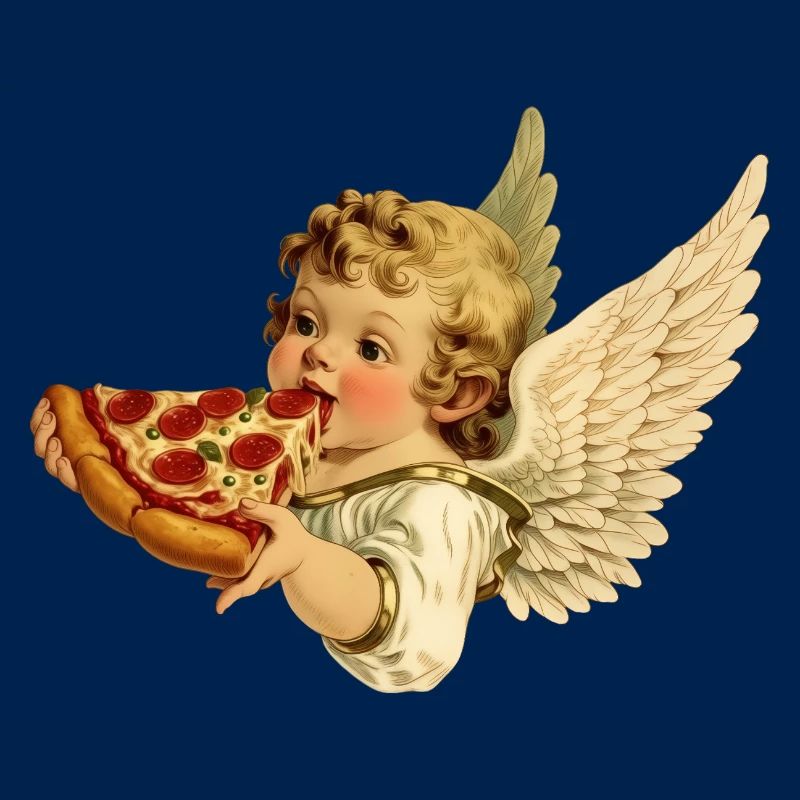 Pizza Cherub – Engelchen mit Pepperoni