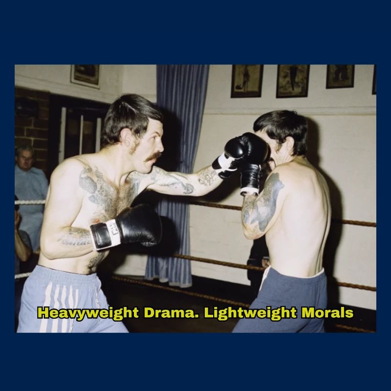 Match de boxe avec un message moral