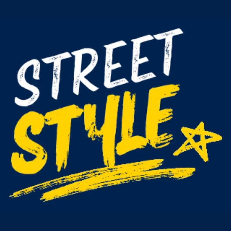 Conception typographique vibrante de style urbain