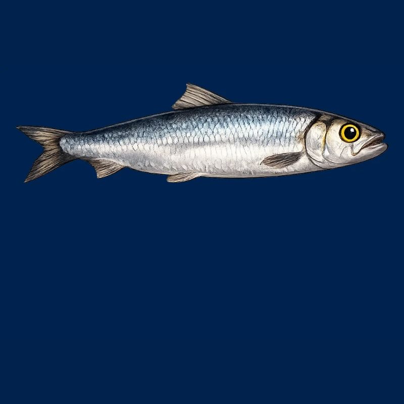Silberner Flussfisch Illustration