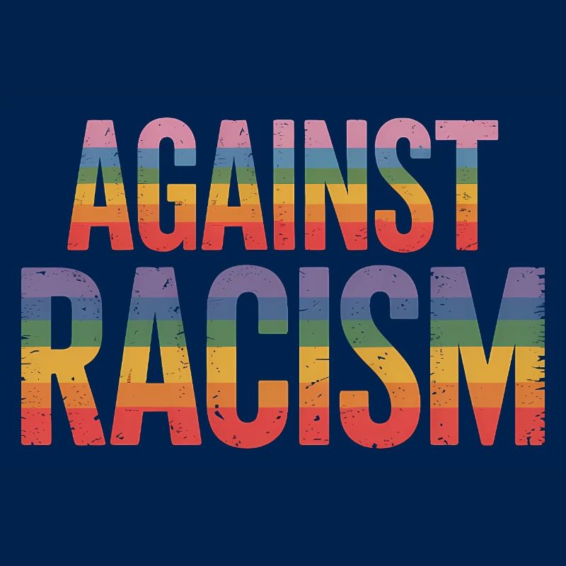 Gegen Rassismus – Antifa-Regenbogen-Tee