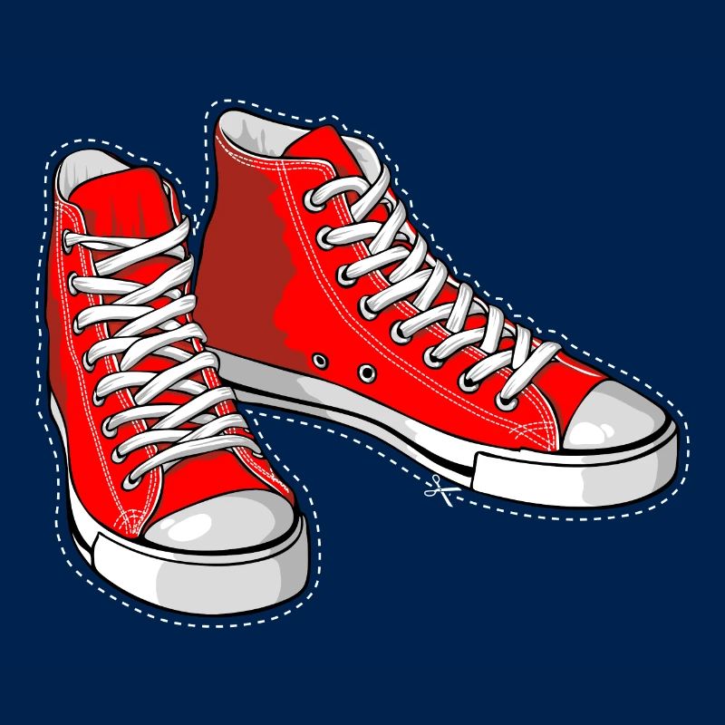 Baskets rouges