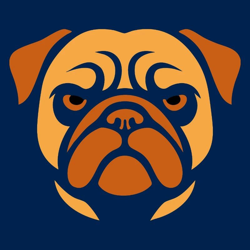 Mops , Hundekopf