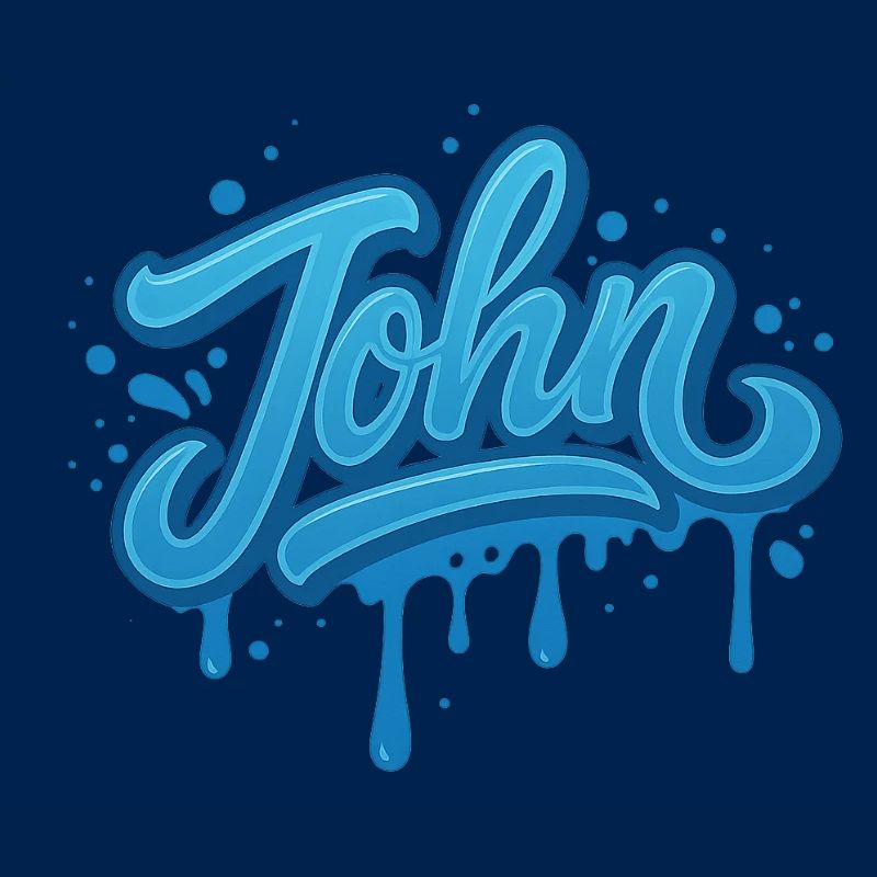 Graffiti JOHN Name Gift Ideal Printable on t